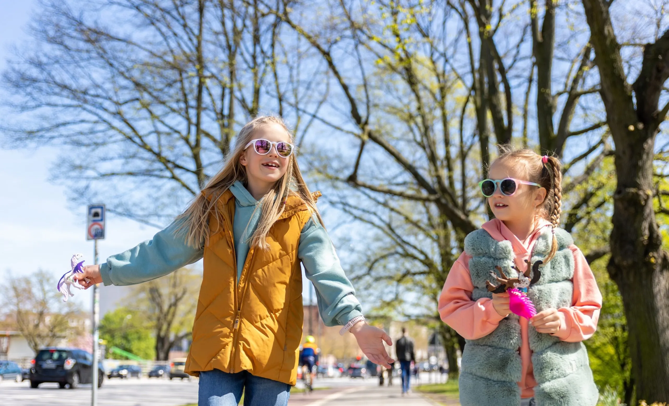 Kinderen die meedoen met de avondvierdaagse